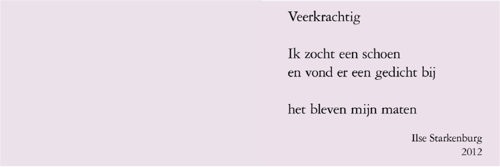 Gedicht van Ilse Starkenburg voor Neel Korteweg