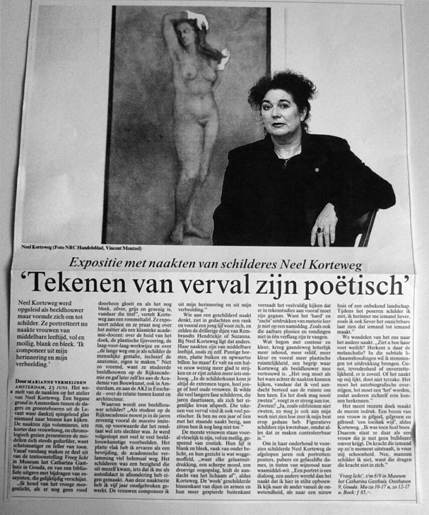 Marianne Vermeijden foto Vincent Mentzel. NRC 23 juni 2001