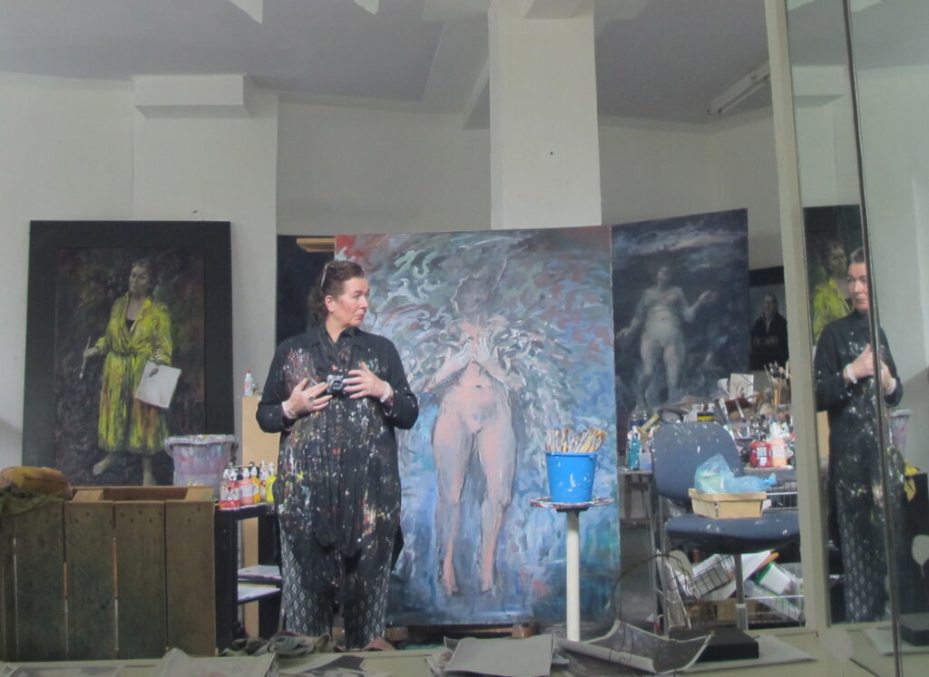 Neel Korteweg in atelier